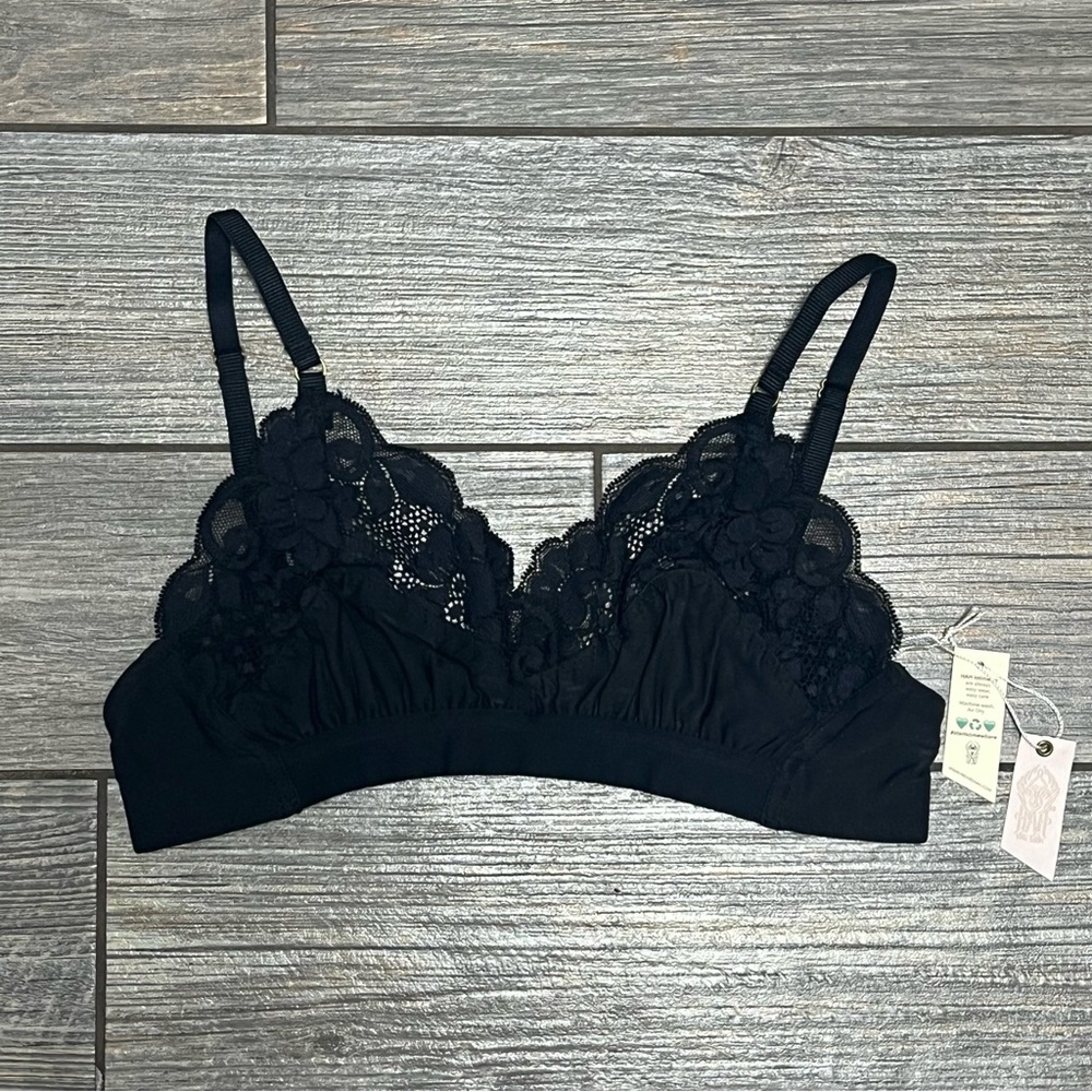 Free People Black Lace Bralette - Picture 3 of 10